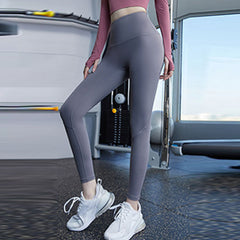 High waisted stretchy solid active pants
